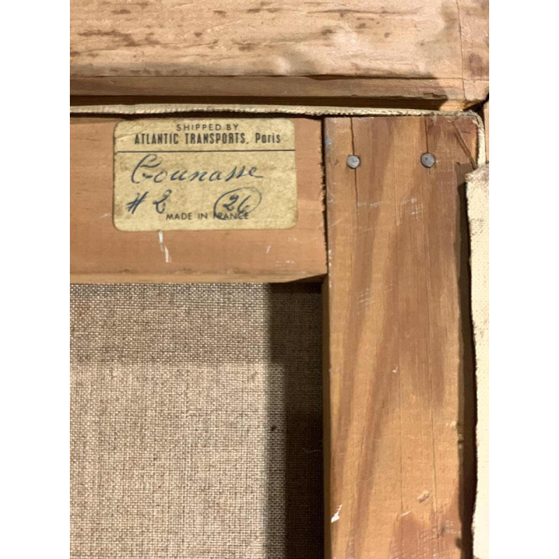 LUCIA LONGI, Tableau Portrait d'une jeune femme, Huile sur toile, ca 1950