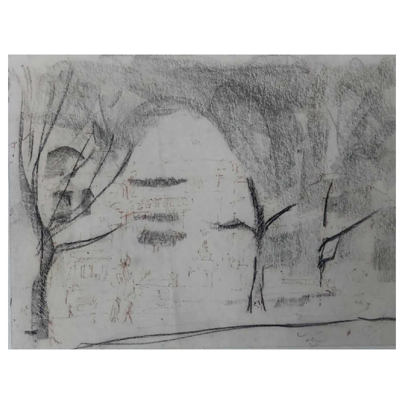 Roberto Matta “Barcelona“, dessin sur papier 1991