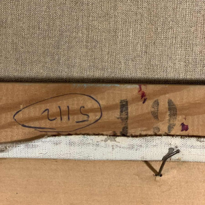 LUCIA LONGI, Tableau Portrait d'une jeune femme, Huile sur toile, ca 1950