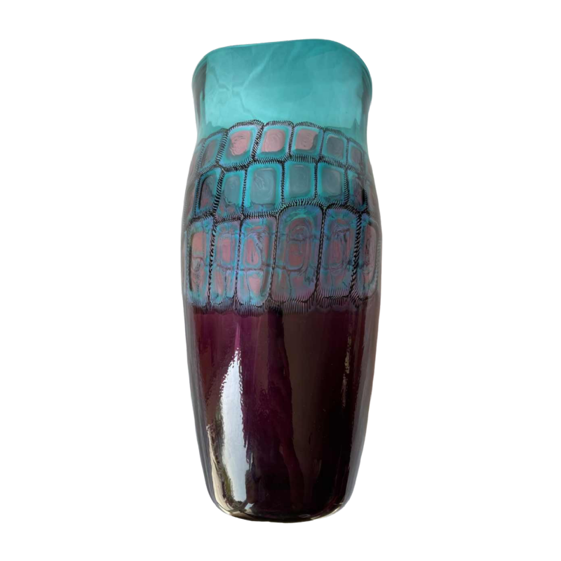 Adriano Della Valentina (1945-) Murano vase en verre