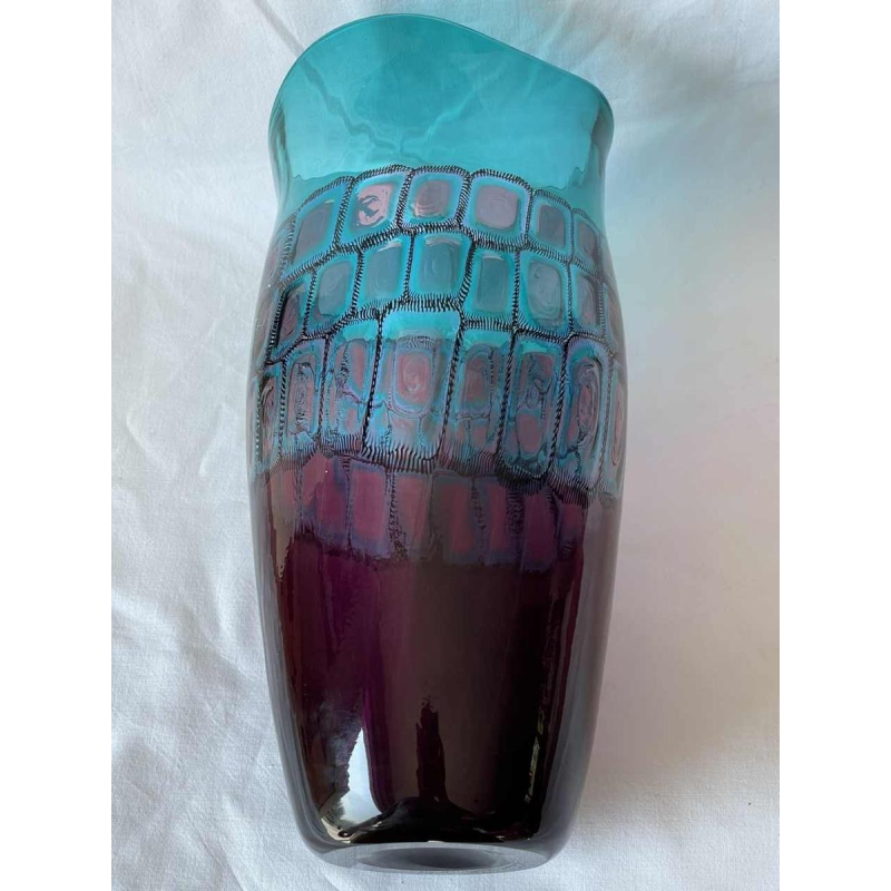 Adriano Della Valentina (1945-) Murano glas vaas