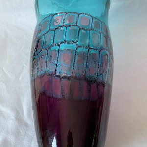 Adriano Della Valentina (1945-) Murano glas vaas