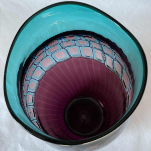 Adriano Della Valentina (1945-) Murano vase en verre