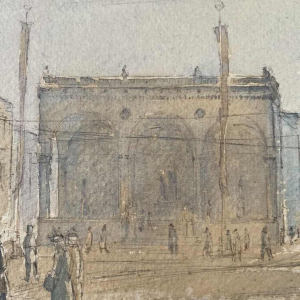 Watercolor “München” (Munich) by Martin FREY (1907-1991)