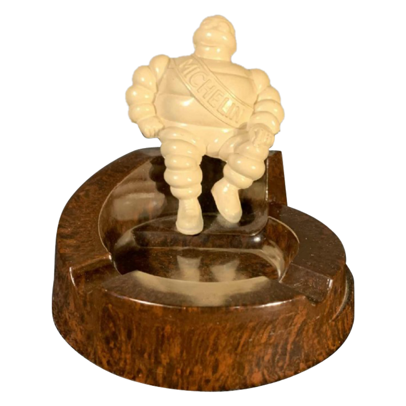 MICHELIN BIBENDOM ( Bonhomme ), cendrier Art Déco en BAKELITE, circa 1935