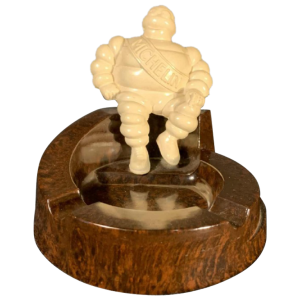 MICHELIN BIBENDOM ( Bonhomme ), cendrier Art Déco en BAKELITE, circa 1935