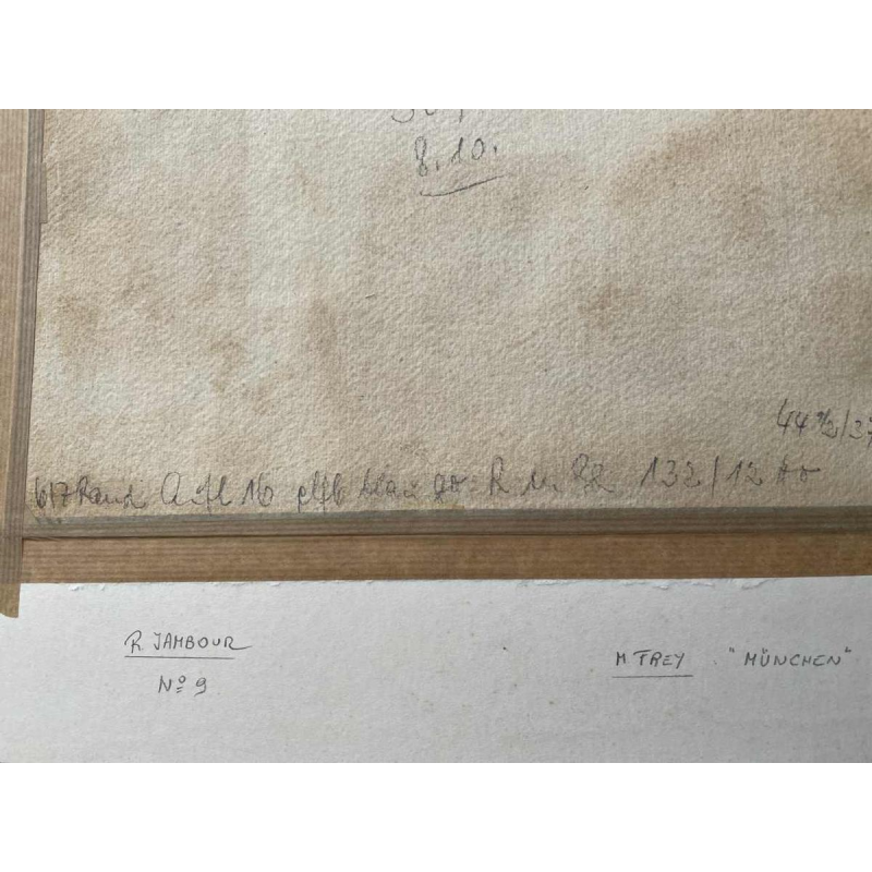 Aquarelle « München » (Munich) de Martin FREY (1907-1991)