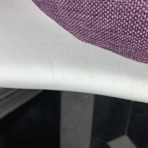 MAURICE BURKE for ARKANA, Pair of white " Tulip " swivel chairs fiberglass, 1960