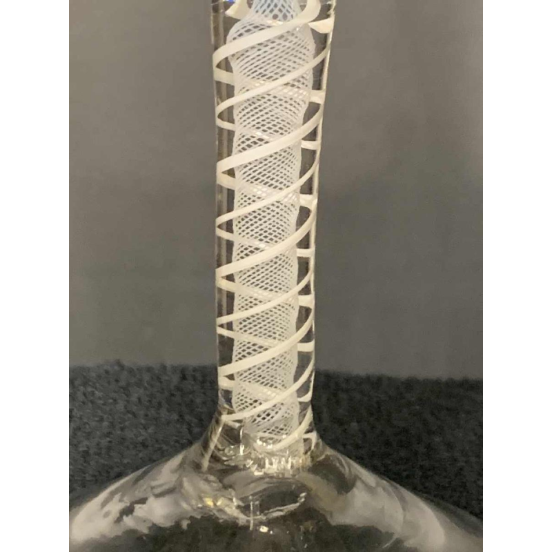 Verreries Zoude 18ème siècle Série de 6 verres verre inclusion filigrane spirale