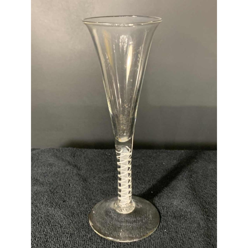 Verreries Zoude 18ème siècle Série de 6 verres verre inclusion filigrane spirale