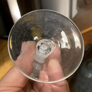 Verreries Zoude 18ème siècle Série de 6 verres verre inclusion filigrane spirale