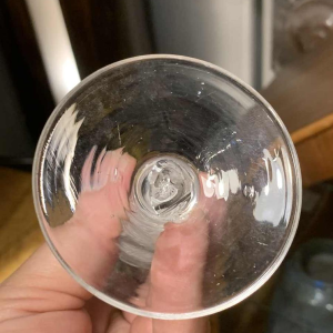 Verreries Zoude 18ème siècle Série de 6 verres verre inclusion filigrane spirale