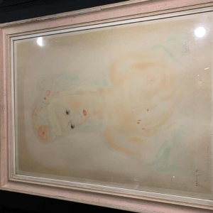 ROGER DE RUYCKE ' La Belle Corisande ' femme nue, gravure à l'aquatinte, 1950