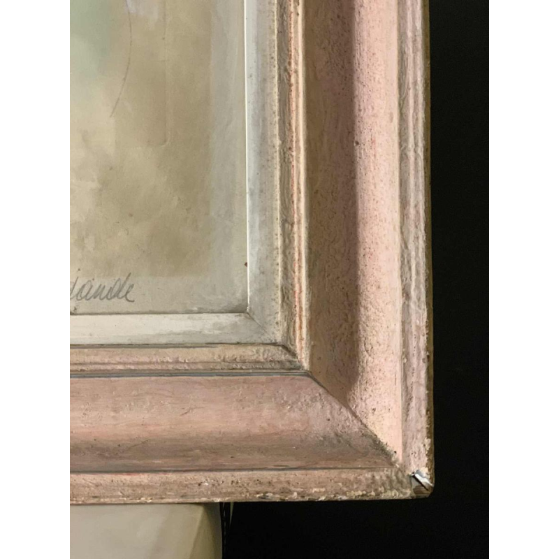 ROGER DE RUYCKE ' La Belle Corisande ' naakte vrouw, aquatint print, ca 1950