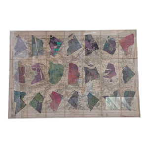 André Pierre Arnal, composition abstraite, collage sur carte, 1991