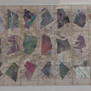 André Pierre Arnal, abstracte compositie, collage op karton, 1991