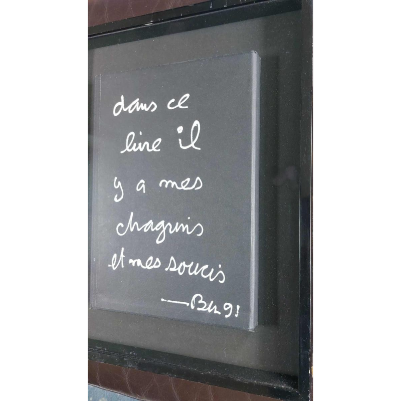 Ben Vautier ‘Dans ce livre il y a mes chagrins et mes soucis’ painting oil on canvas, 1991