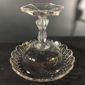 Val Saint Lambert, large centerpiece / fruit bowl 15 inches, cut crystal, 1880