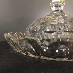 Val Saint Lambert, large centerpiece / fruit bowl 15 inches, cut crystal, 1880