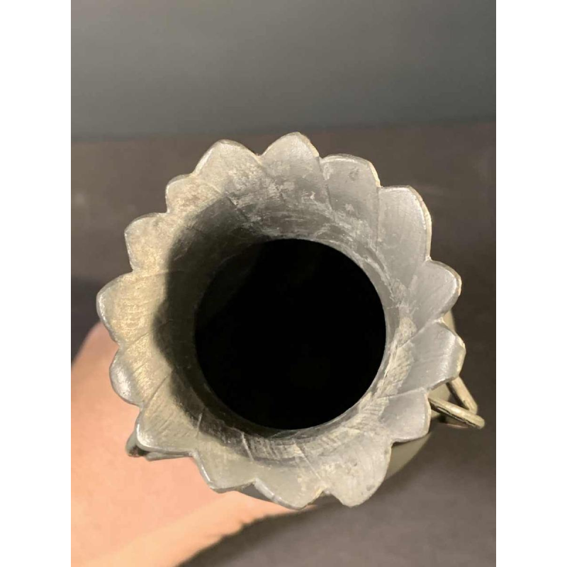 HUGO LEVEN for Kayserzinn - Art Nouveau floral pewter vase N° 4299, 1900s