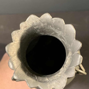 HUGO LEVEN for Kayserzinn - Art Nouveau floral pewter vase N° 4299, 1900s