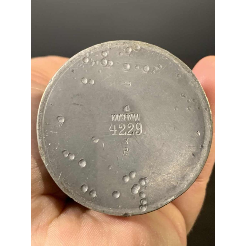 HUGO LEVEN pour Kayserzinn - Vase Art Nouveau floral en étain N° 4229, 1900s