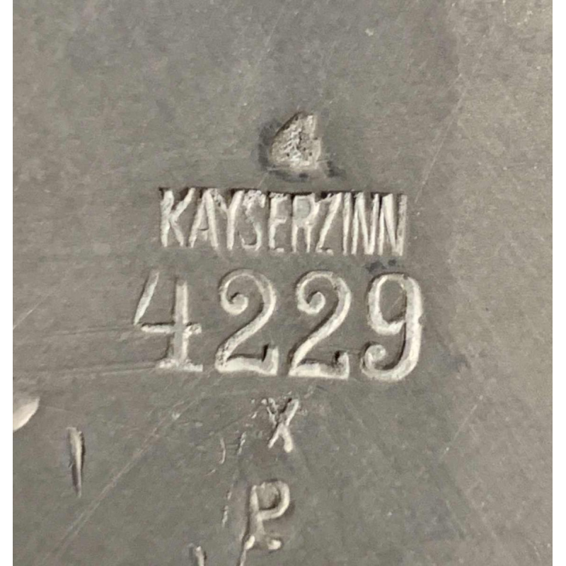HUGO LEVEN voor Kayserzinn - Jugendstil tinnen bloemen vaas N° 4229, jaren 1900