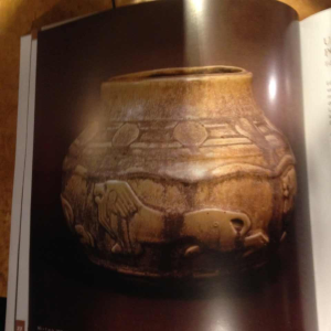 Roger Guérin, rare vase aux lions, art déco, grès de Bouffioulx, circa 1930