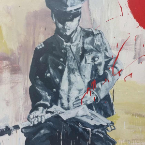 David Pirotte ‘Mishima’ painting oil on canvas, 2013