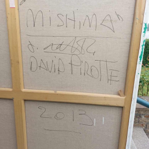 David Pirotte “Mishima“ tableau huile sur toile, 2013
