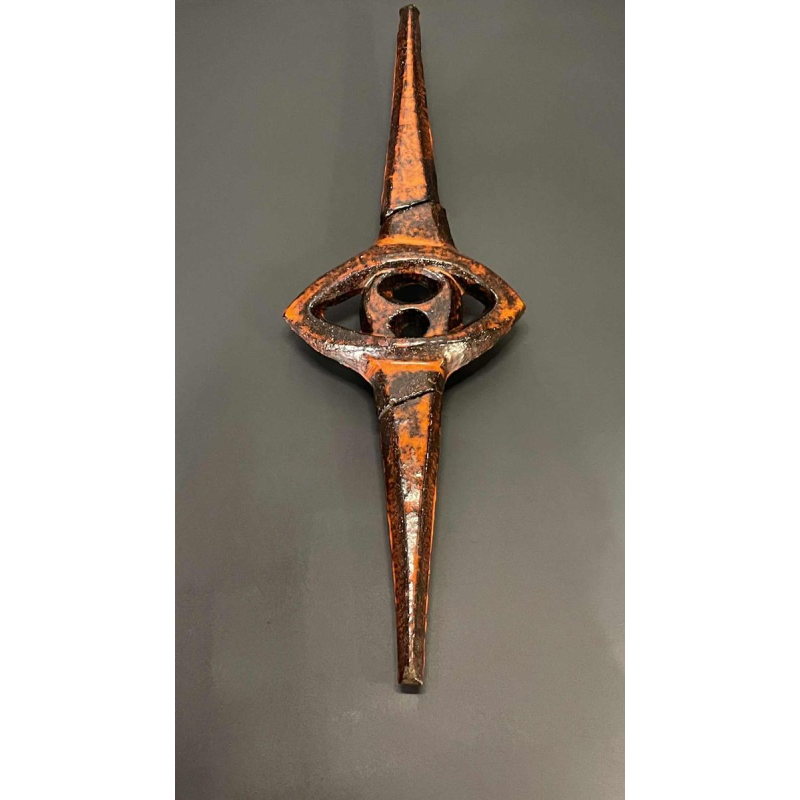 Vandeweghe Perignem Amphora, Brutalistische Abstracte Keramische Wandsculptuur