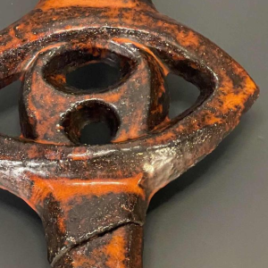 Vandeweghe Perignem Amphora, Brutalistische Abstracte Keramische Wandsculptuur