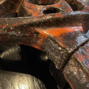 Vandeweghe Perignem Amphora, Sculpture Murale Brutaliste Abstraite CÃ©ramique 70s