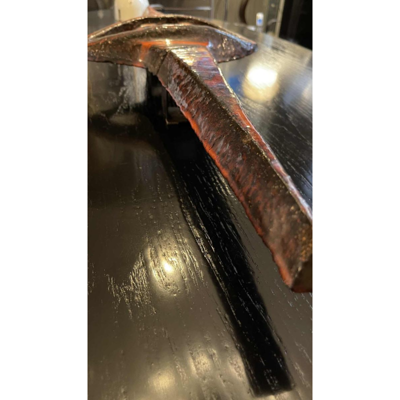 Vandeweghe Perignem Amphora, Brutalist Abstract Ceramic Wall Sculpture, ca 1970