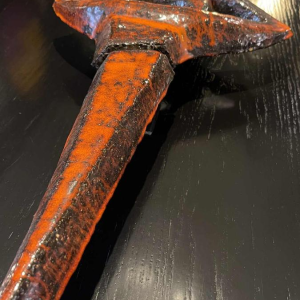 Vandeweghe Perignem Amphora, Brutalist Abstract Ceramic Wall Sculpture, ca 1970