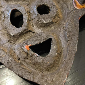 Vandeweghe Perignem Amphora, Brutalistische Abstracte Keramische Wandsculptuur