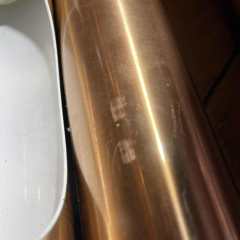 Maija Liisa Komulainen / Raak, paire d'appliques FUGA aluminium dorÃ© cuivrÃ© 1970