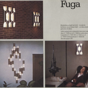 Maija Liisa Komulainen / Raak pair of FUGA sconces in copper gold aluminium 1970