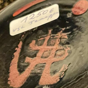 Val Saint Lambert vase soliflore « Oignon de Jemeppe »