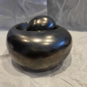 Annie Palisot, modernist glazed ceramic sculpture, ca 1970