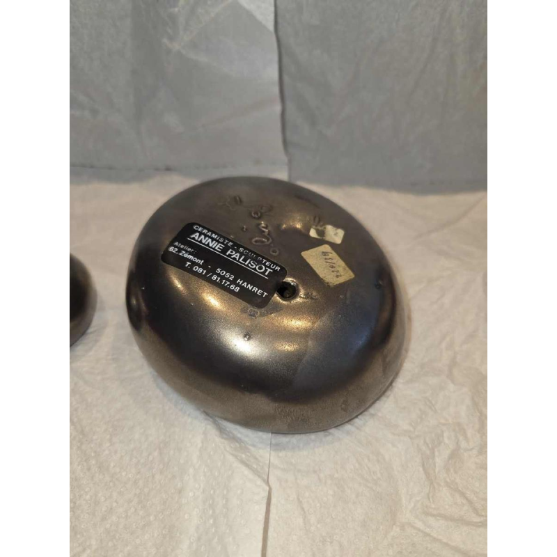 Annie Palisot, modernistische geglazuurde keramische sculptuur, ca 1970