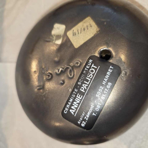 Annie Palisot, sculpture moderniste en céramique émaillée, ca 1970