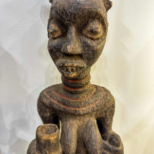 Couple de sculptures en bois yoruba