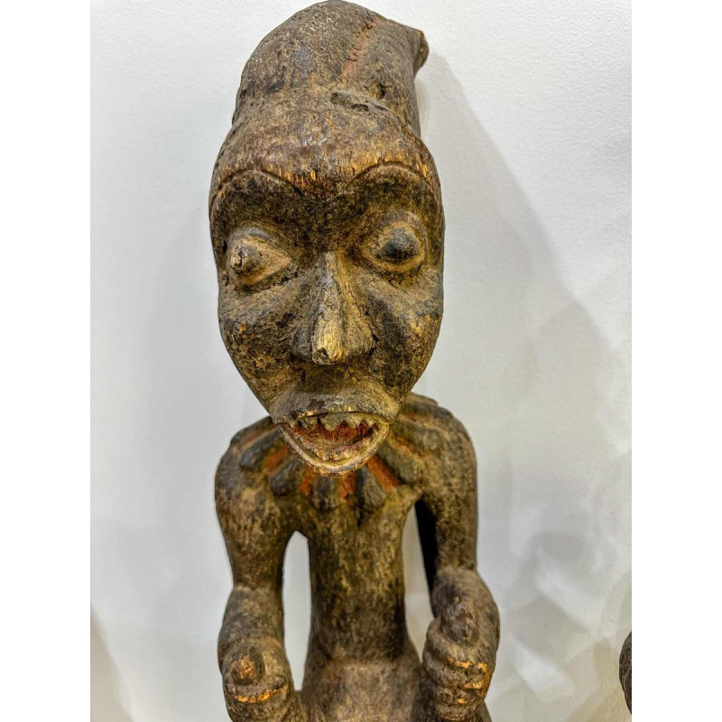 Couple of Yoruba wooden sculptures
