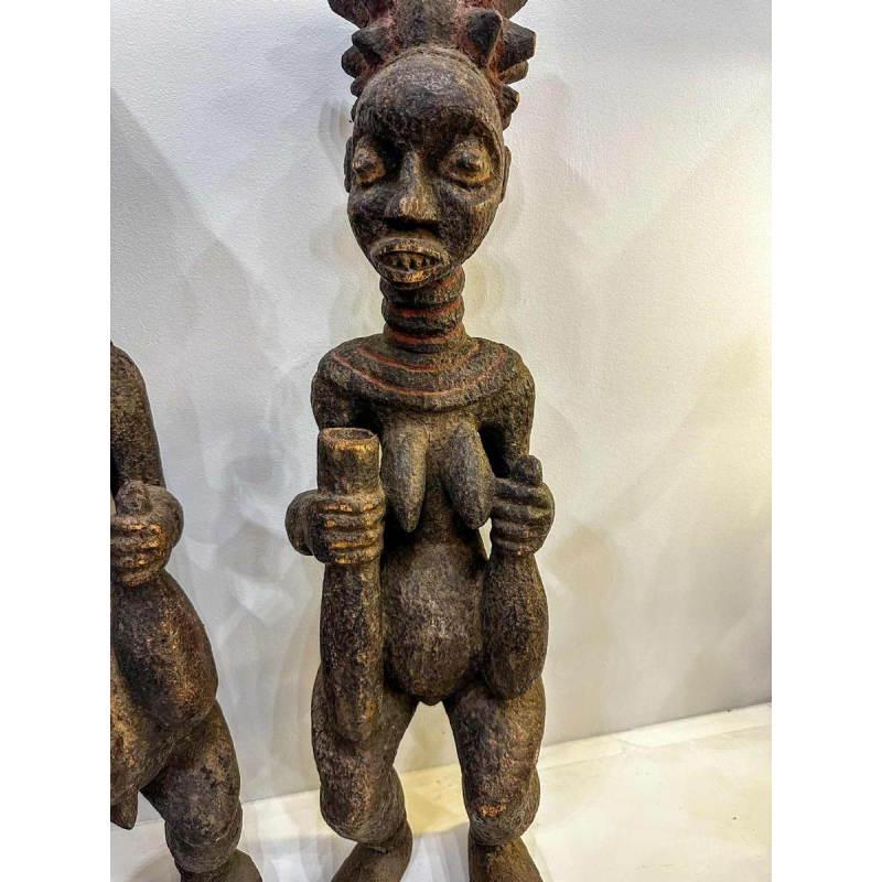 Paar Yoruba houten beelden
