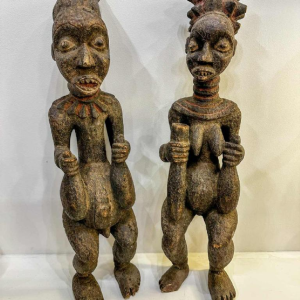 Paar Yoruba houten beelden