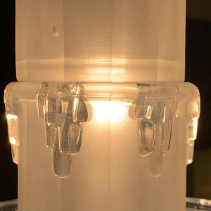 Jean Gauthier for EZAN Rare Chandelier 'Cascade' Opalescent Glass Art Deco 1930s