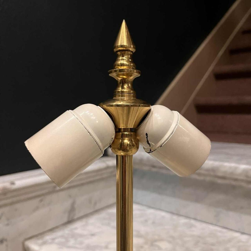 GEORGES MATHIAS pour MAHO, Lampe à poser, Hollywood regency, ca 1970