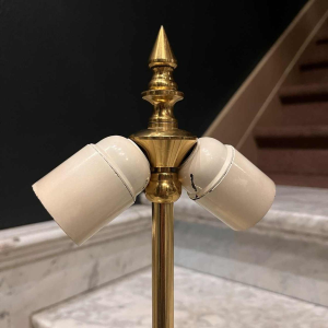 GEORGES MATHIAS pour MAHO, Lampe à poser, Hollywood regency, ca 1970