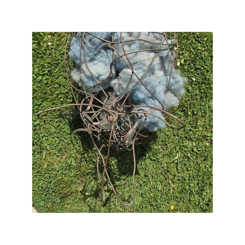 Ladislas de Monge ‘Sheep’ sculpture in copper wire and natural wool, 2015